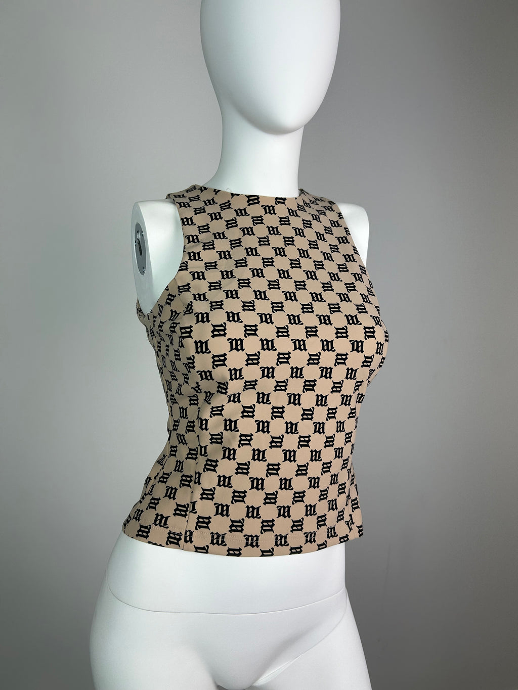 MISBHV Beige Monogram Tank Top