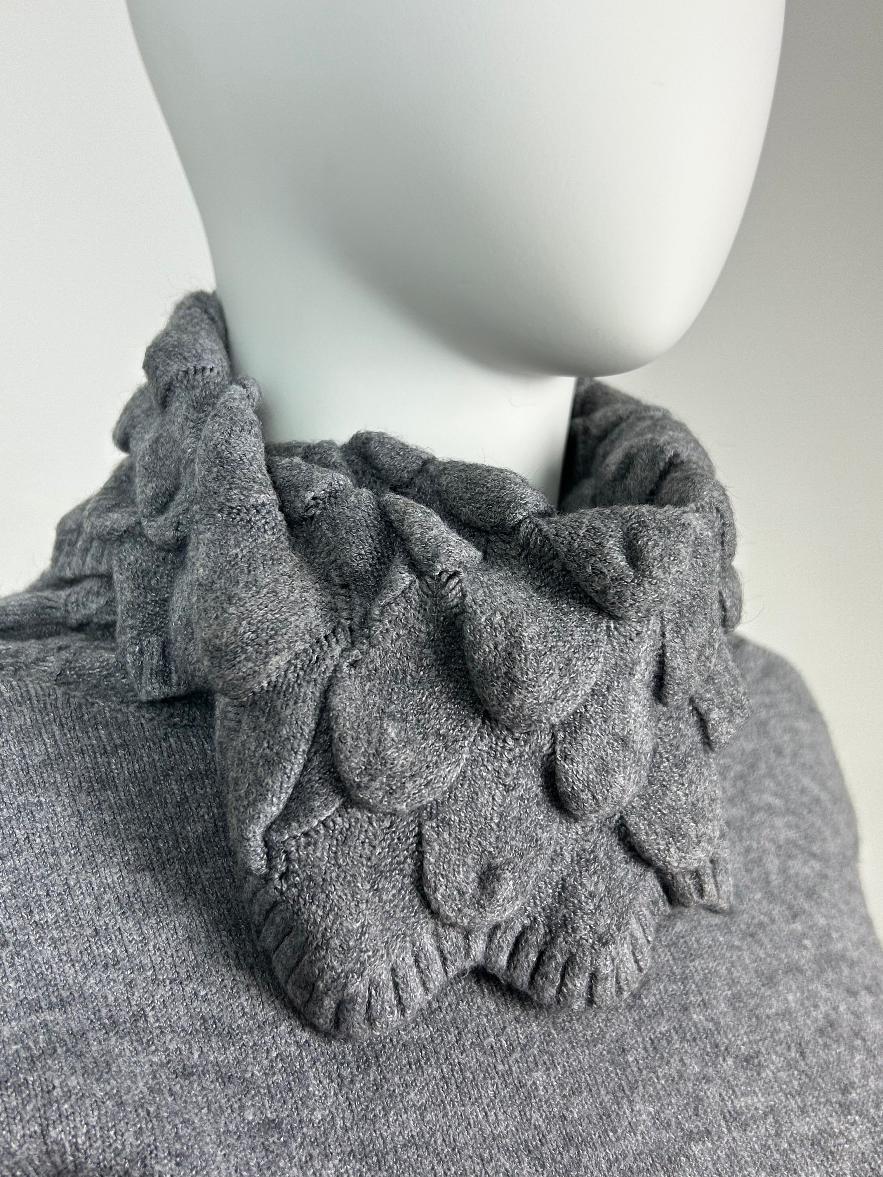 Wool Blend Structurer Turtleneck Sweater