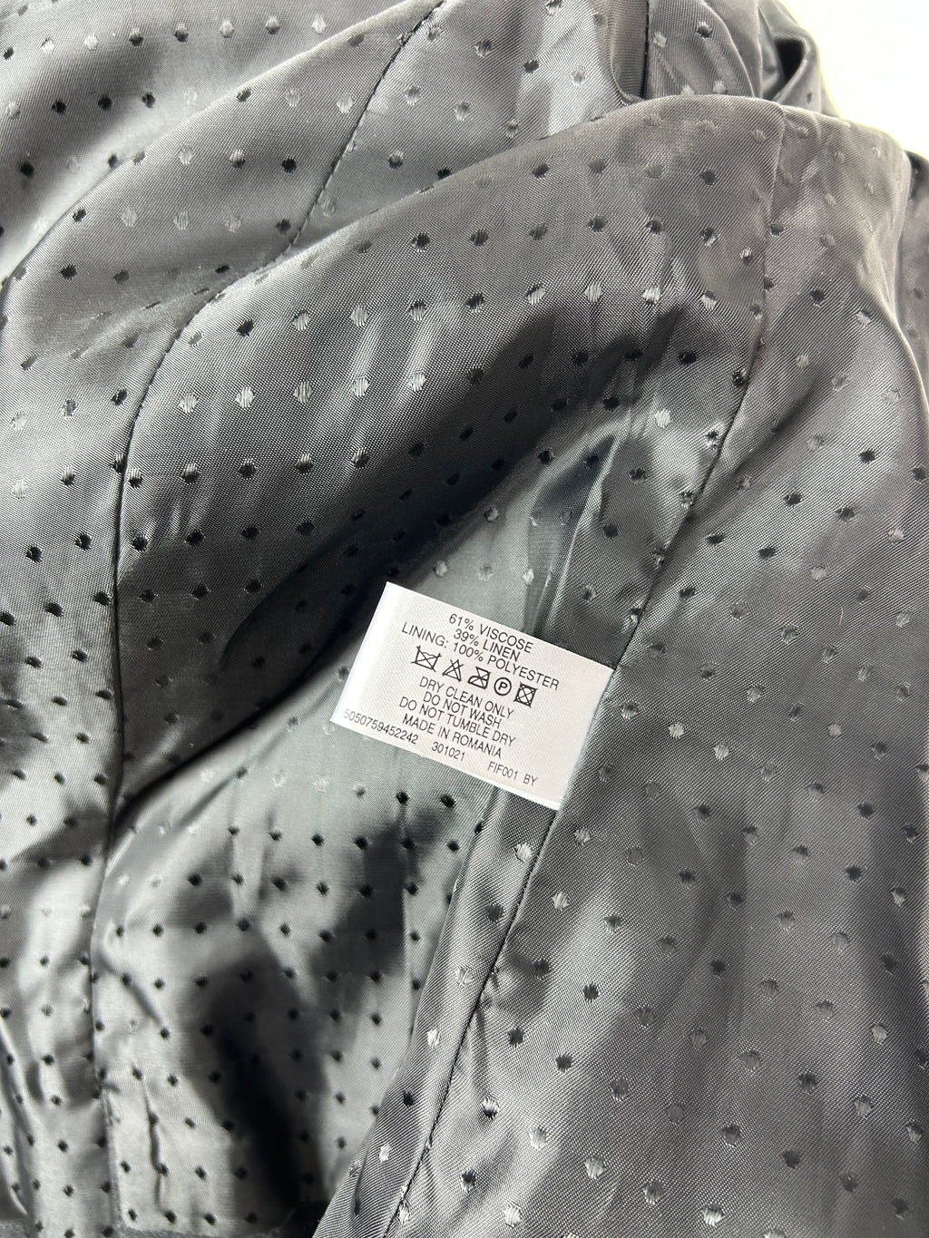 Linen Blend Napoleon Style Military Cropped Blazer