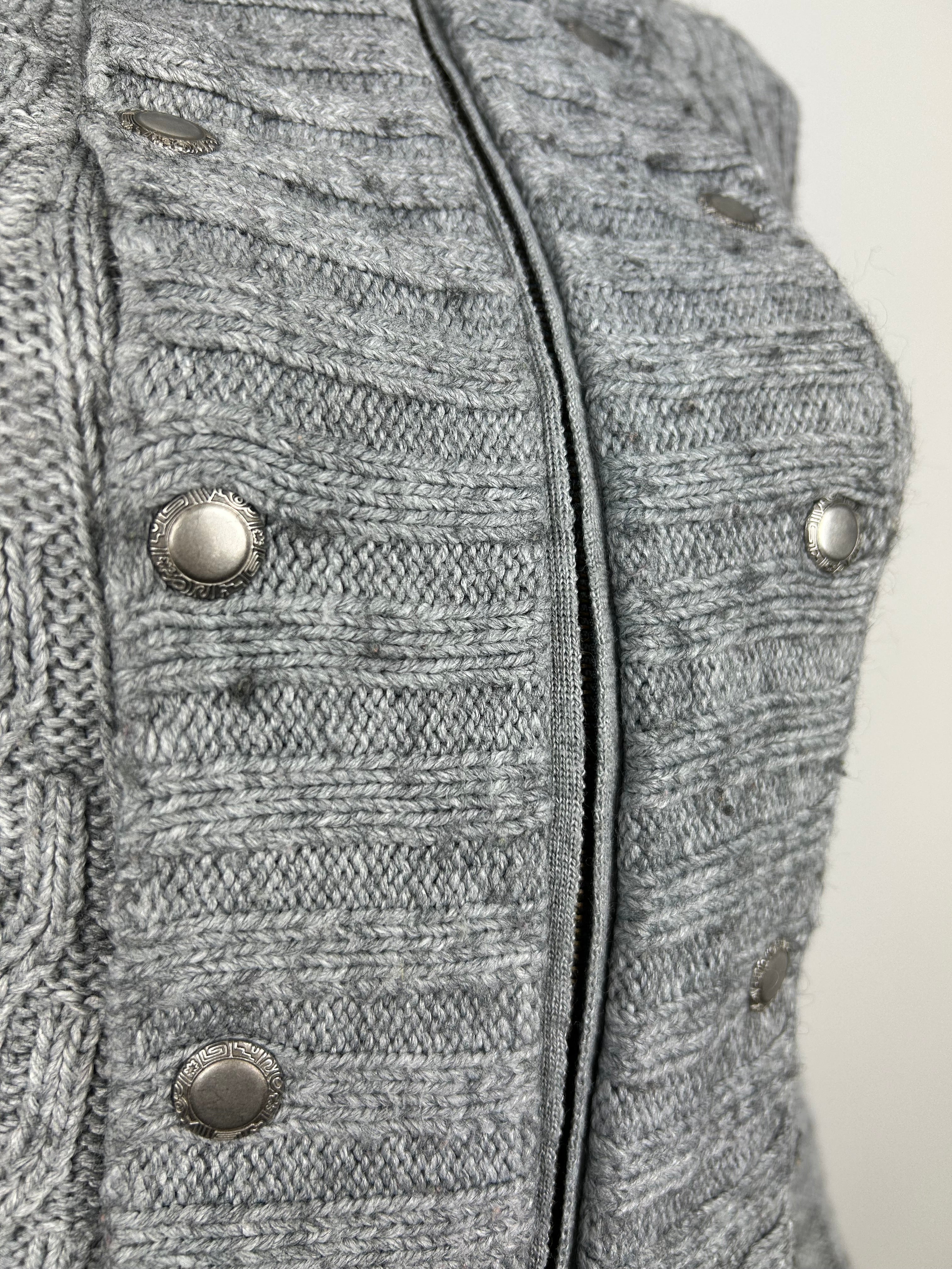 Military Napoleon Zip Up Turtleneck Sweater