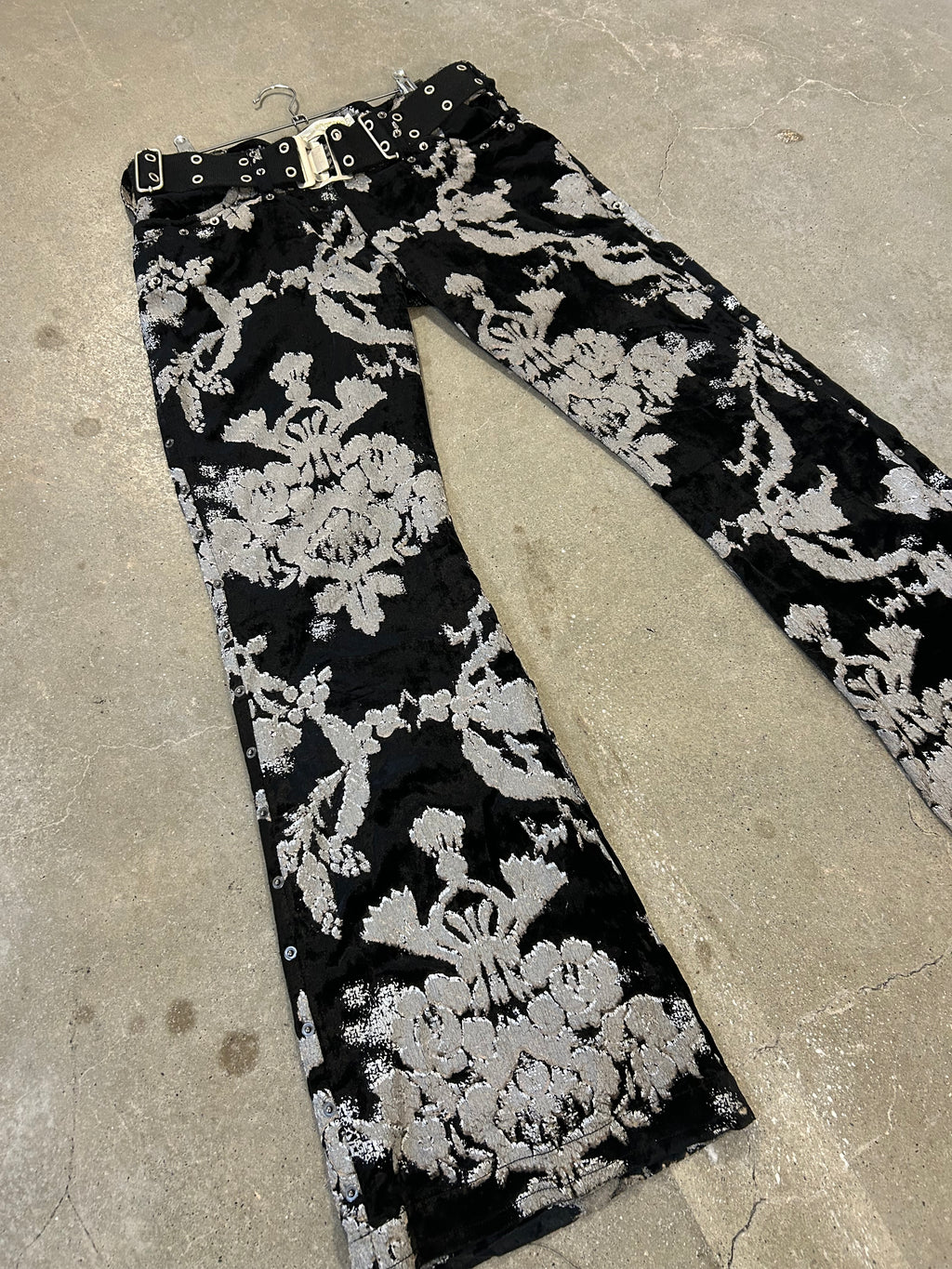 MUNTHE PLUS SIMONSEN Brocade Damask Velvet Trousers