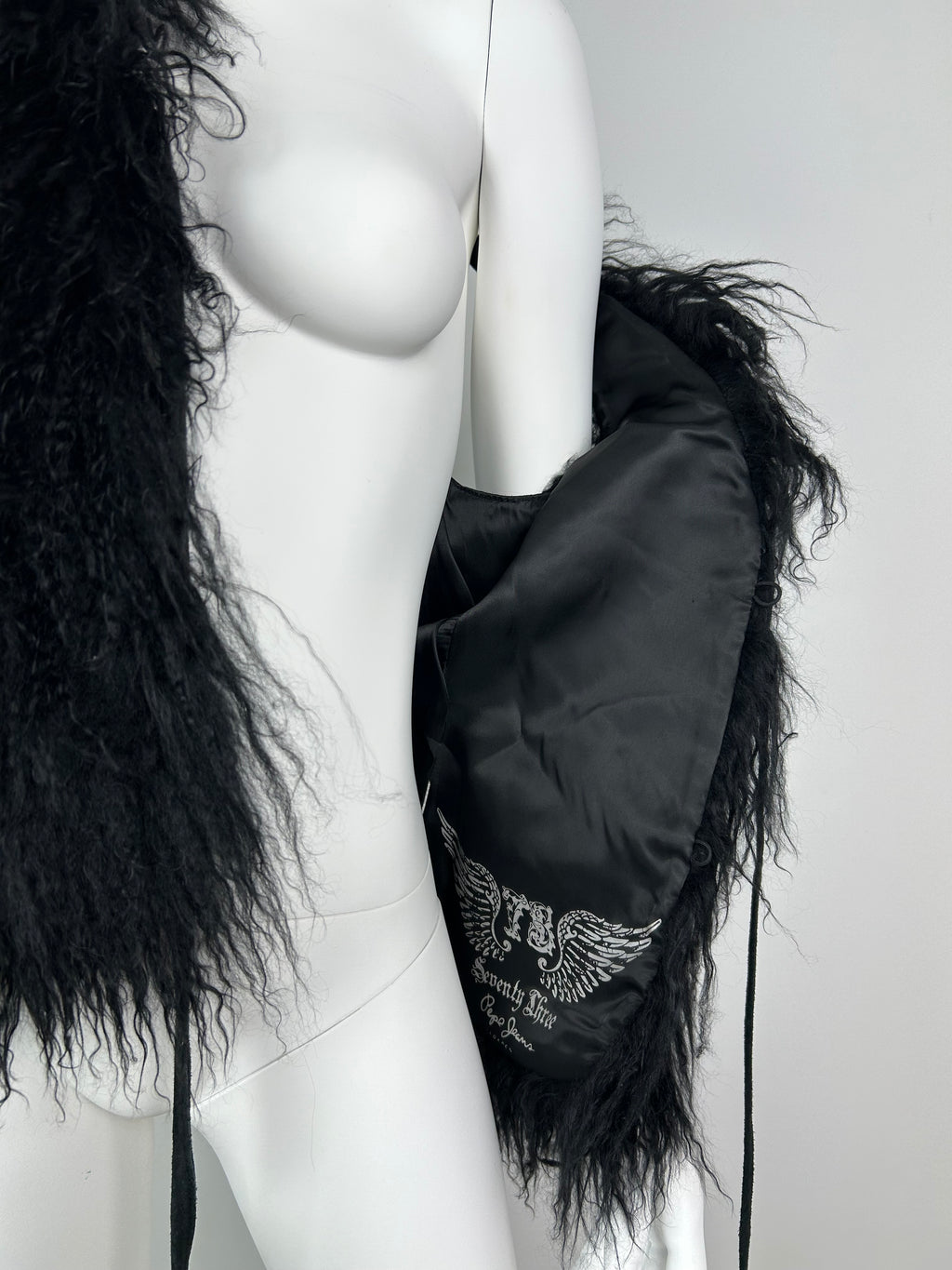 Curly Sheepskin Real Leather Vest Top