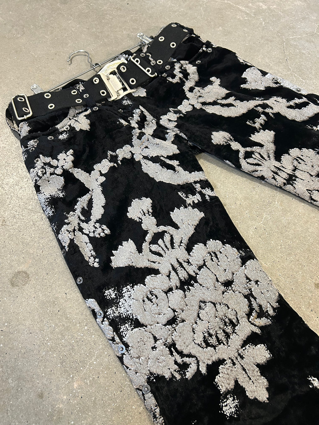MUNTHE PLUS SIMONSEN Brocade Damask Velvet Trousers