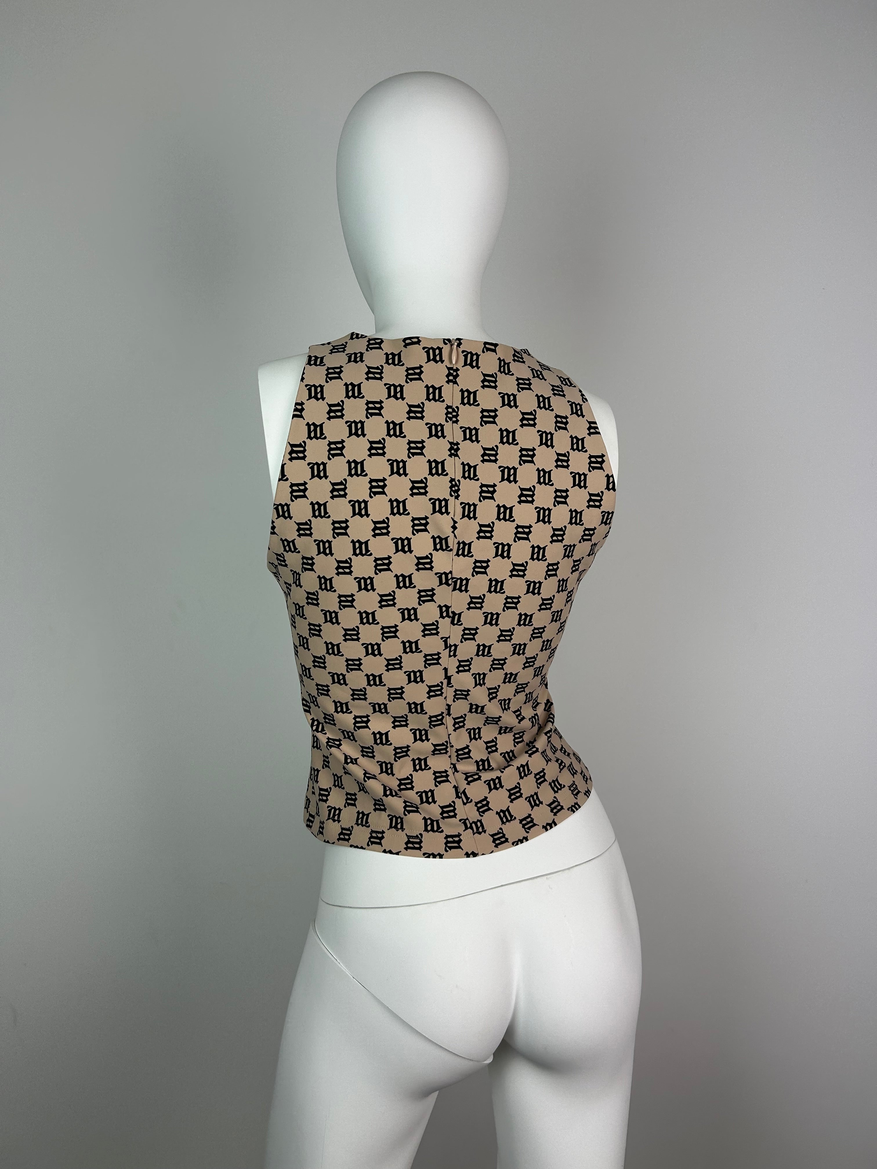 MISBHV Beige Monogram Tank Top