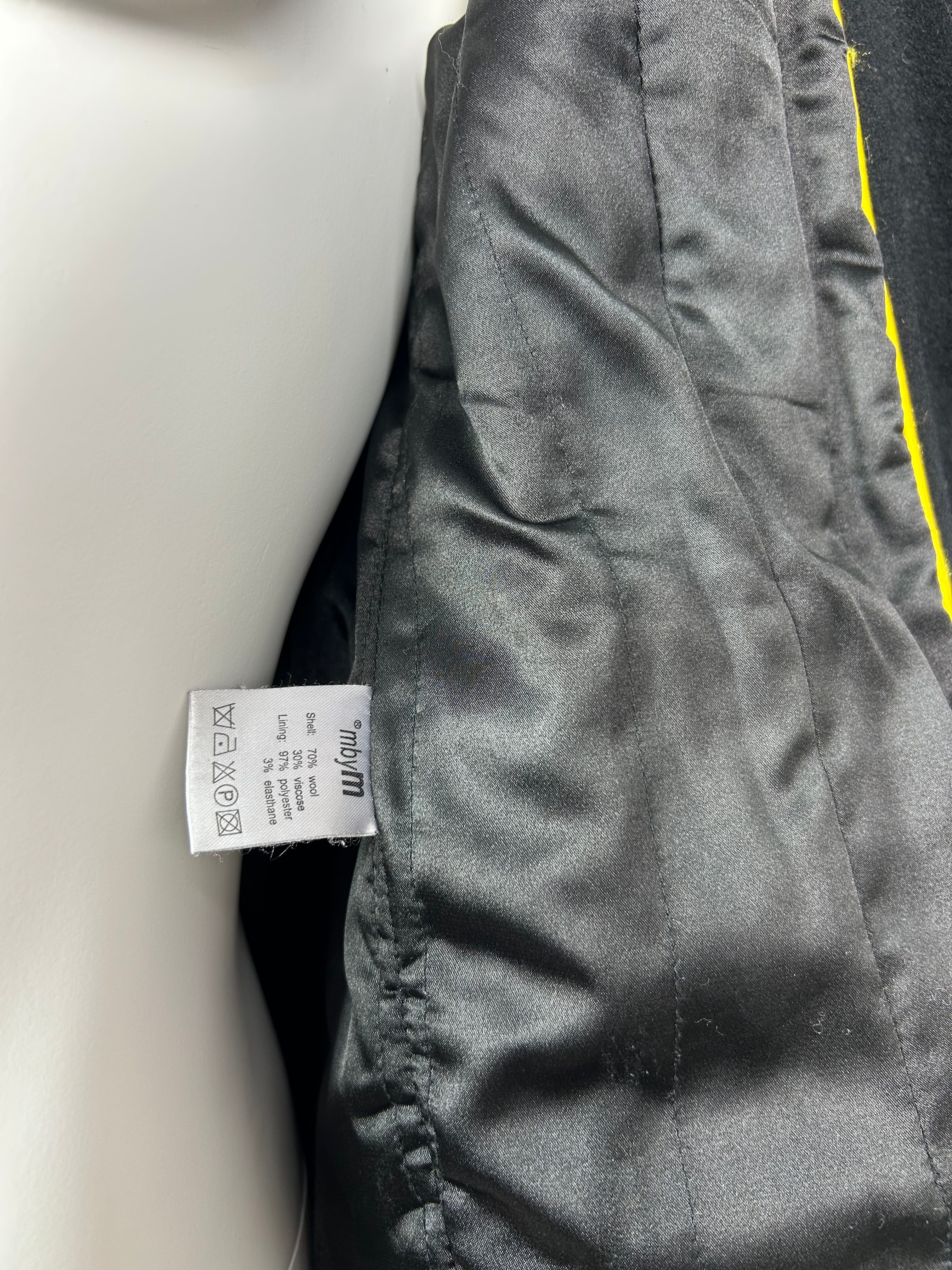 Wool Blend Thick Zip Up Cropped Trench Coat