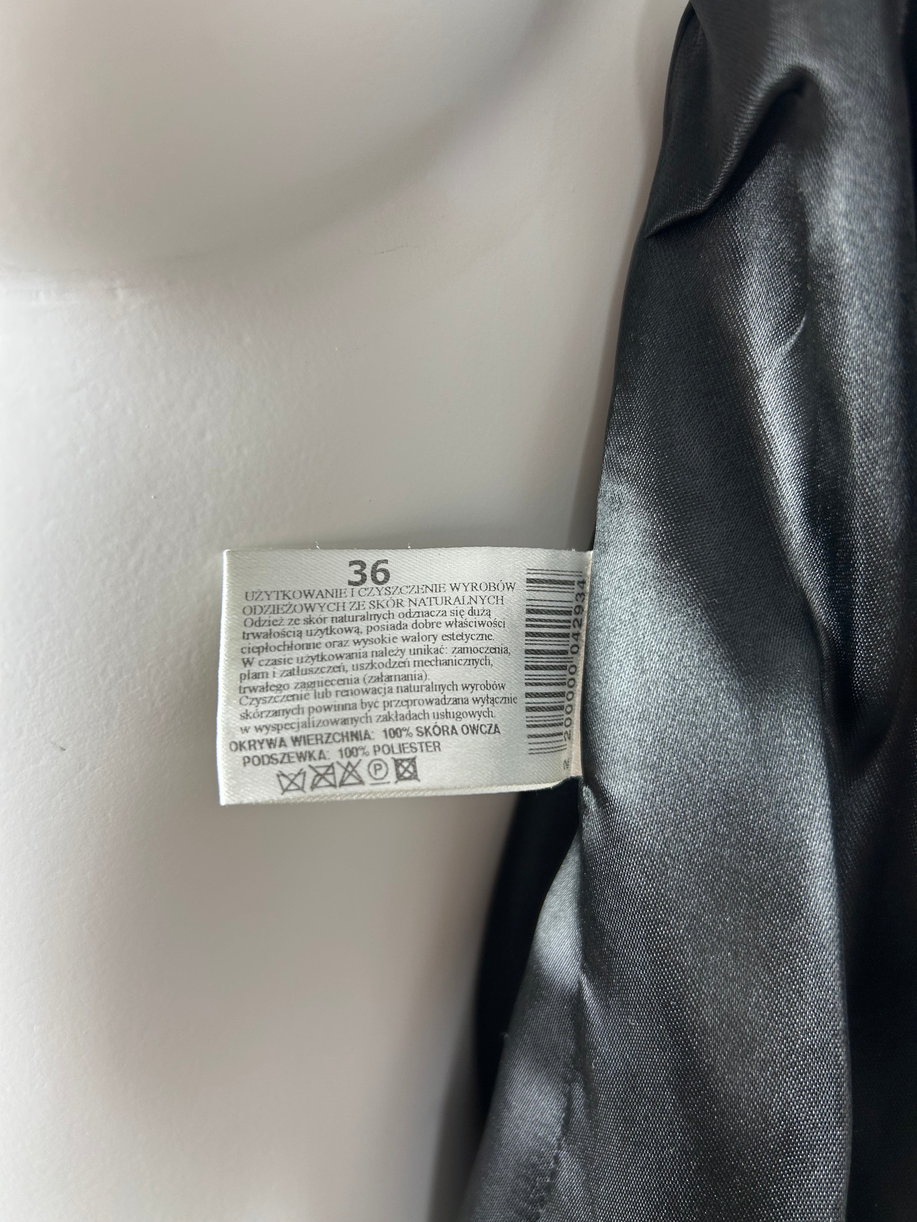 Real Leather Turtleneck Jacket with Belt and Real Fur Details