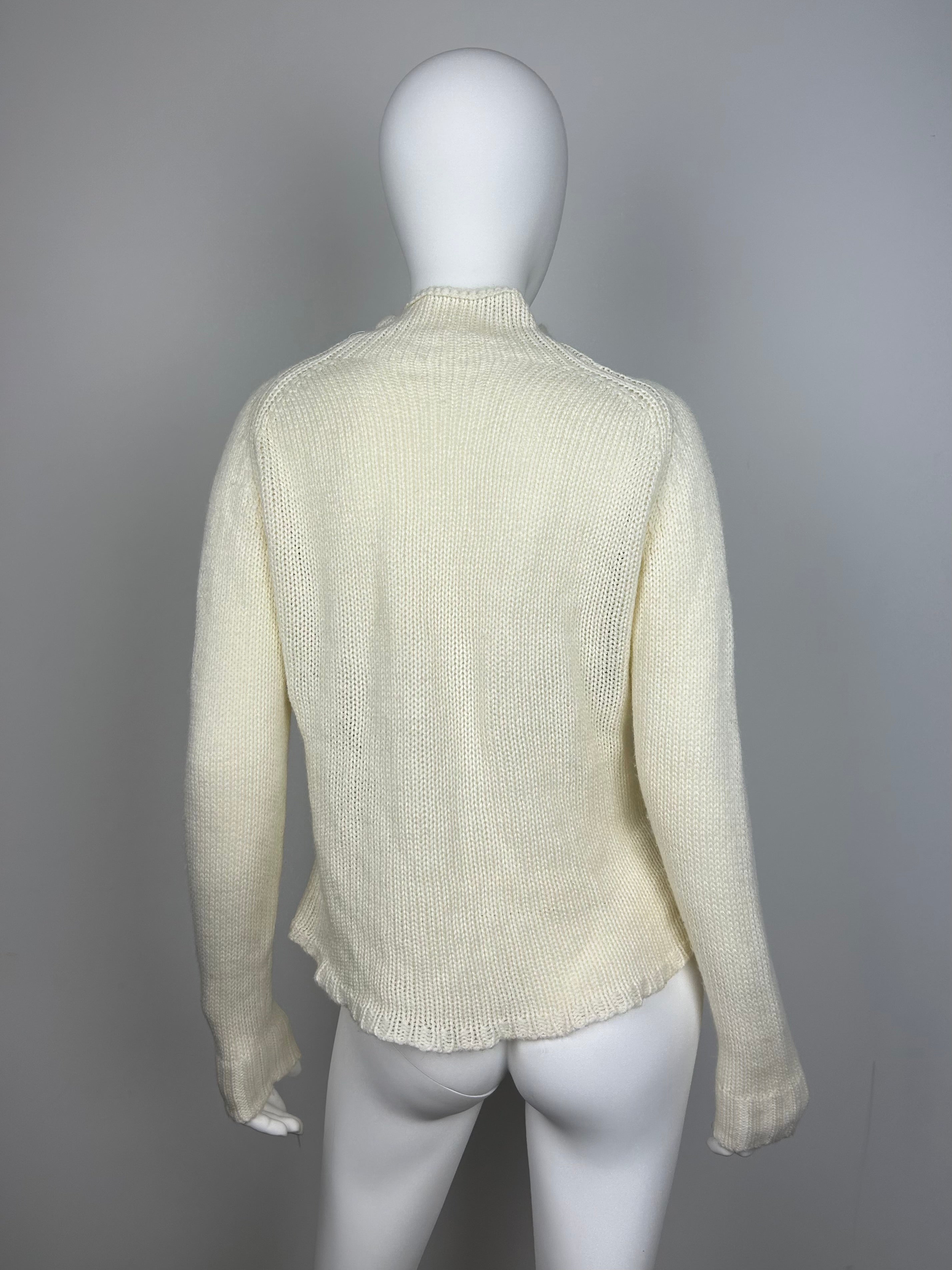 Structured Cable Knit Turtleneck Sweater