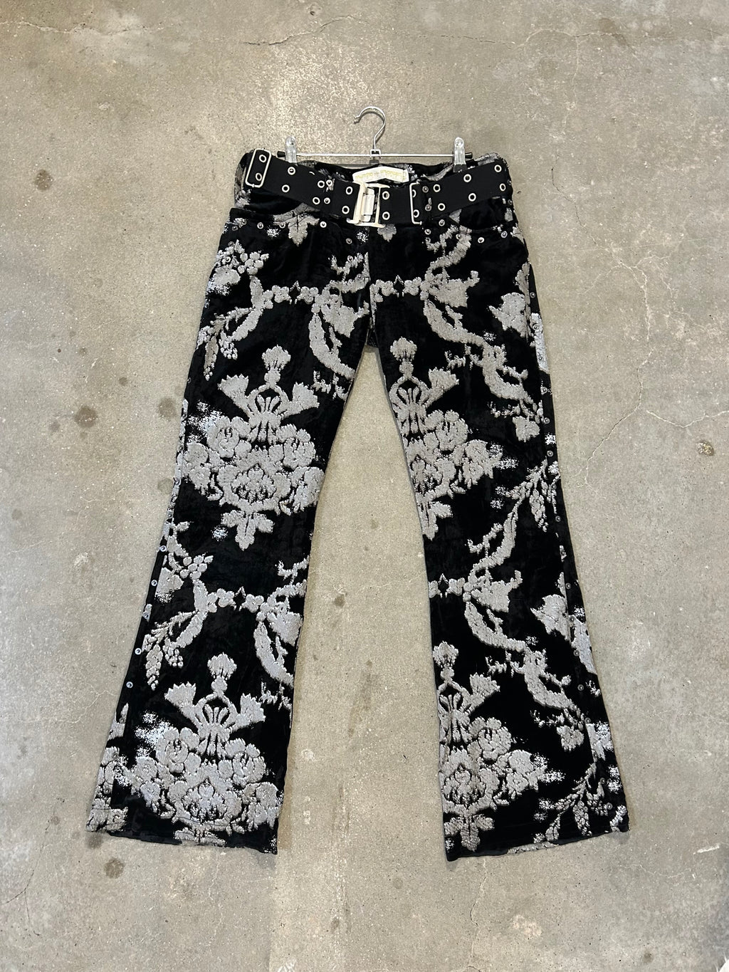 MUNTHE PLUS SIMONSEN Brocade Damask Velvet Trousers