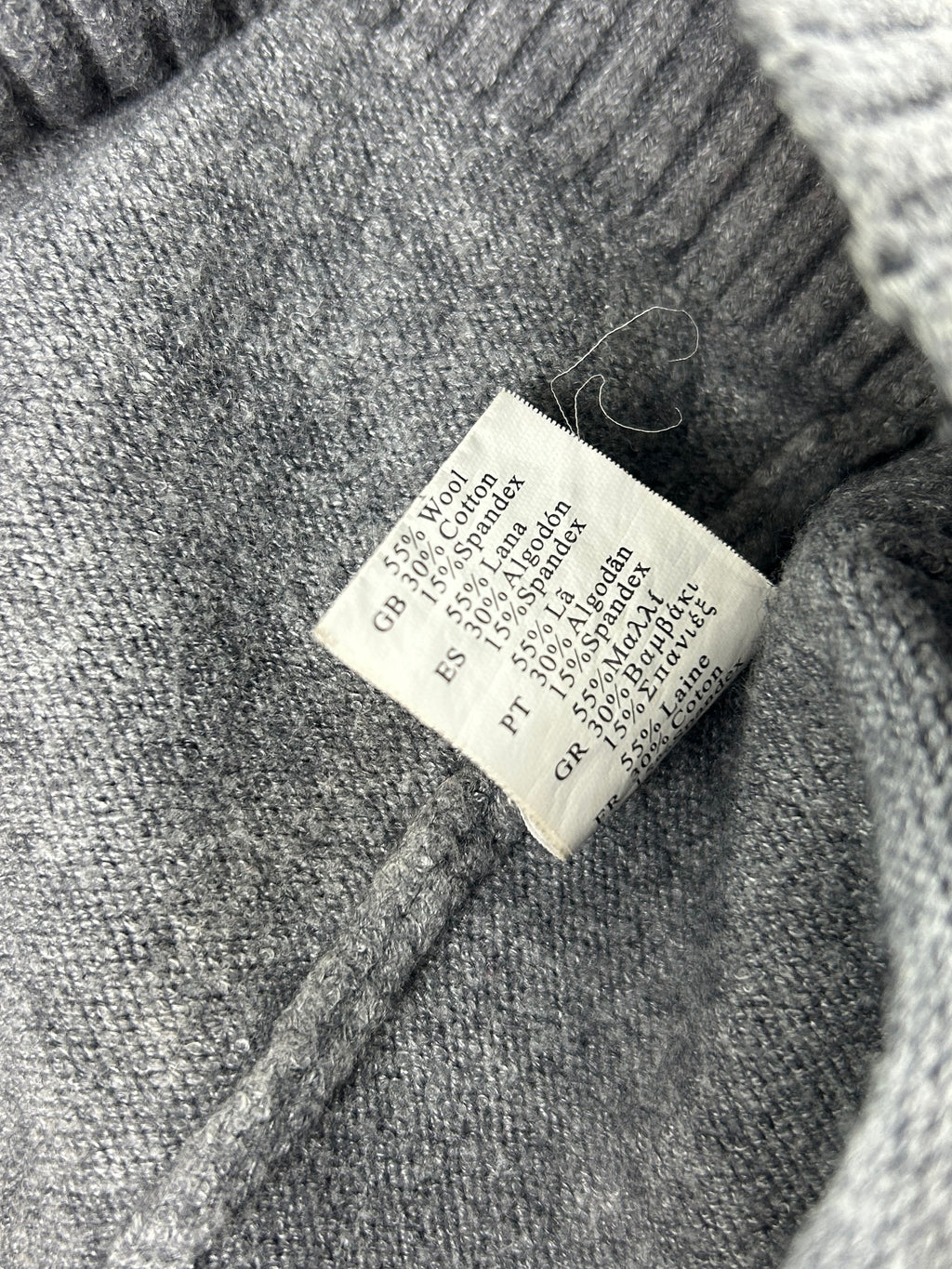 Wool Blend Structurer Turtleneck Sweater