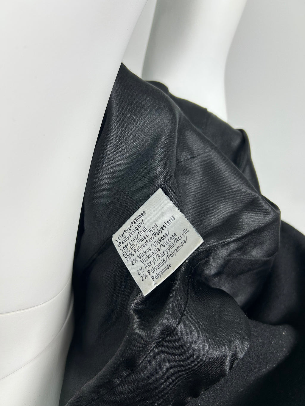 Wool Blend Thick Coat with High Funnel Collar