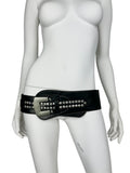 Chunky Real Leather Studded Hip Belt